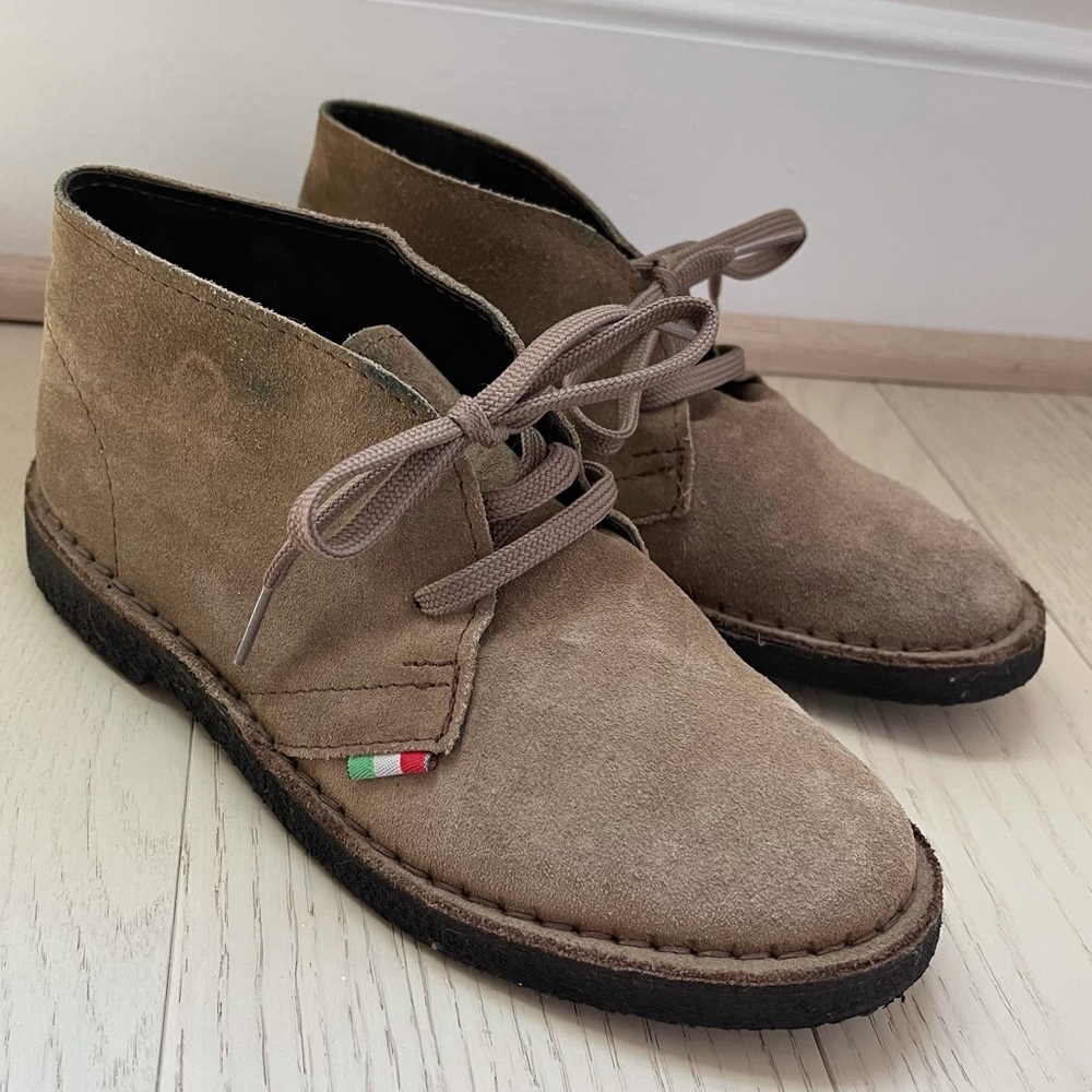 Pelle Italian Leather Suede Chukka Desert Boots